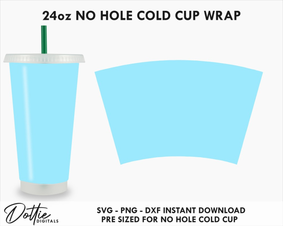 Blank Template For Starbucks tumbler cup wrap craft SVG file