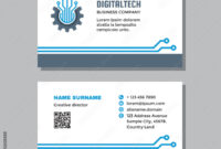 Networking Card Template For Professional Use