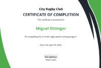 Rugby League Certificate Templates: A Formal Guide