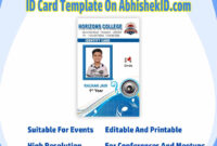 College ID Card Template PSD: A Professional Design Solution