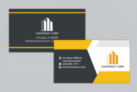 Free Downloadable Construction Business Card Templates