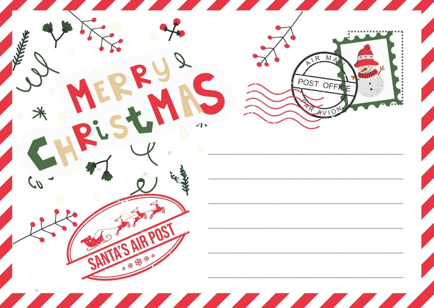 Customize + Pink Christmas Card Templates Online - Canva