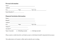 Direct Debit Agreement Template