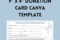 Donation Card Template: A Complimentary Design Resource