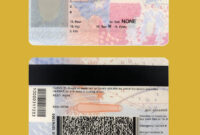 Texas Identification Card Template Guidelines