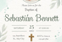 Elegant Free Christening Invitation Templates: A Formal Invitation To Celebrate Life’s Milestones