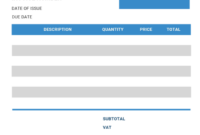 A Comprehensive Excel Template For Detailed Auto Repair Invoices