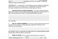 Commercial Lease Agreement Template Word