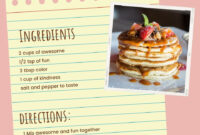 Recipe Card Design Template: A Guide To Culinary Communication