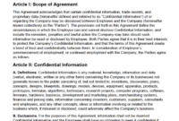 Payroll Confidentiality Agreement Template