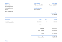 HVAC Service Invoice Template: A Free, Professional Document