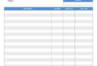 HM Revenue & Customs Invoice Template