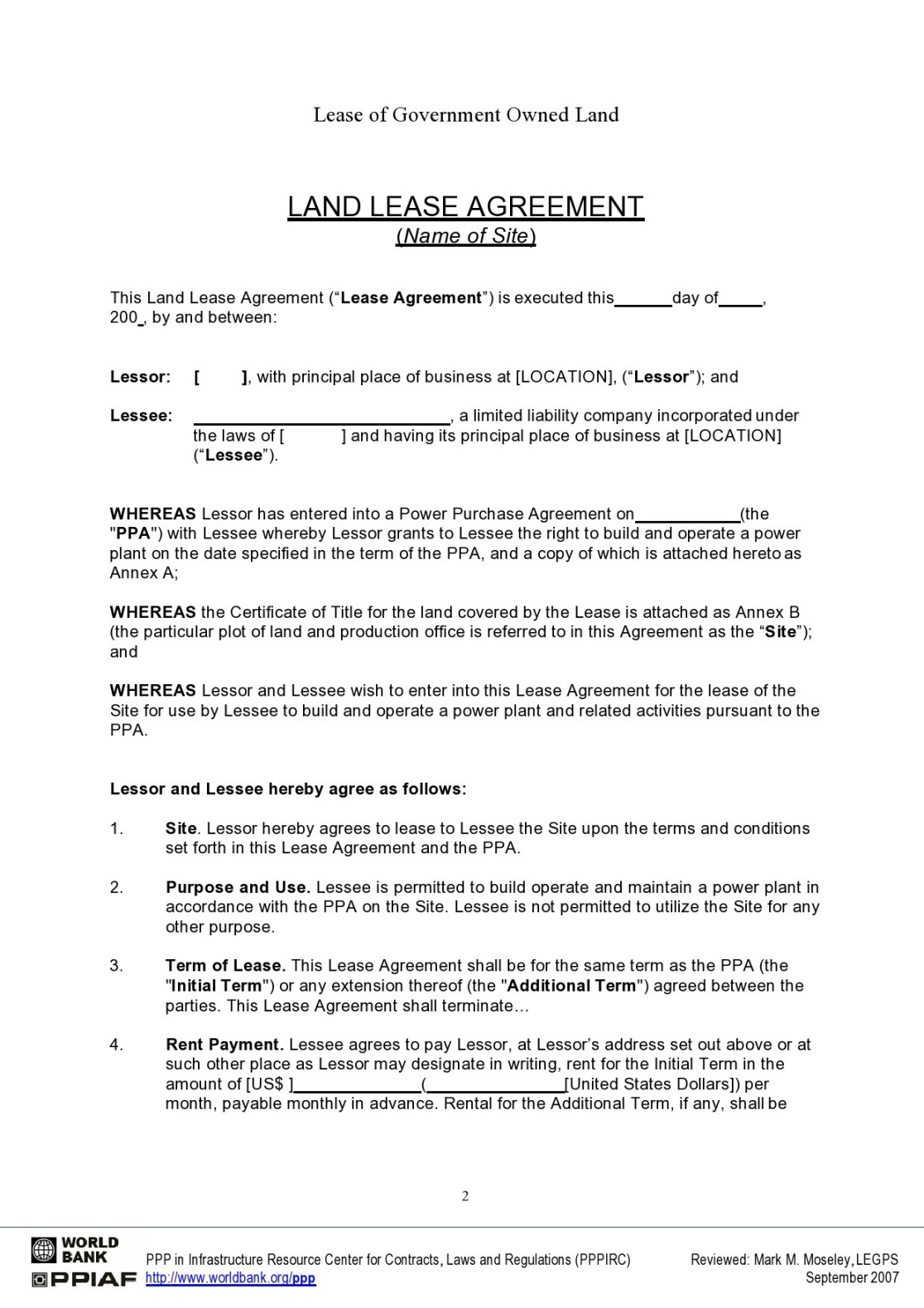 FREE Land Lease Agreements [Word & PDF] ᐅ TemplateLab