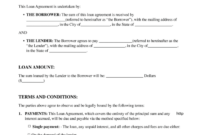 Business Loan Agreement Template