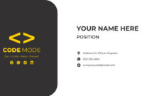 Professional Business Card Template For PowerPoint: Free Download