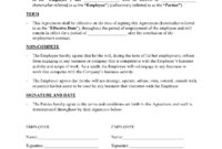 Subcontractor Non-Compete Agreement Template