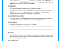 Payment Terms Agreement Template