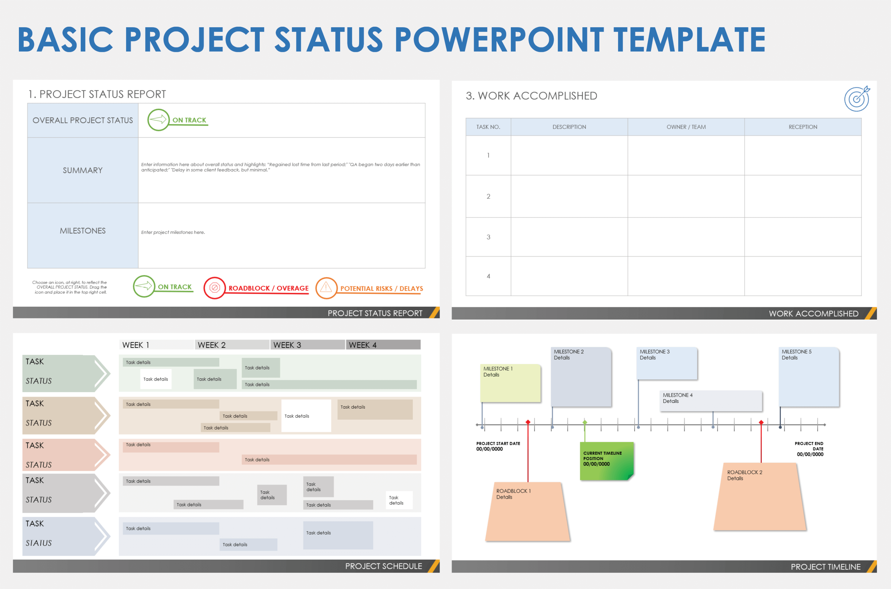 Free PowerPoint Project Status Templates  Smartsheet