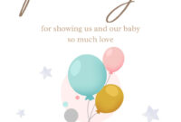 Elegant Templates For Baby Shower Thank You Cards