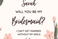 A Formal Request: Will You Be My Bridesmaid?