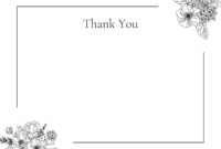 Formal Thank You Note Cards Template: A Guide To Expressing Gratitude Elegantly