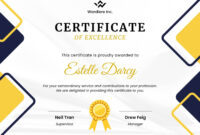 Formal Award Certificate Design Template