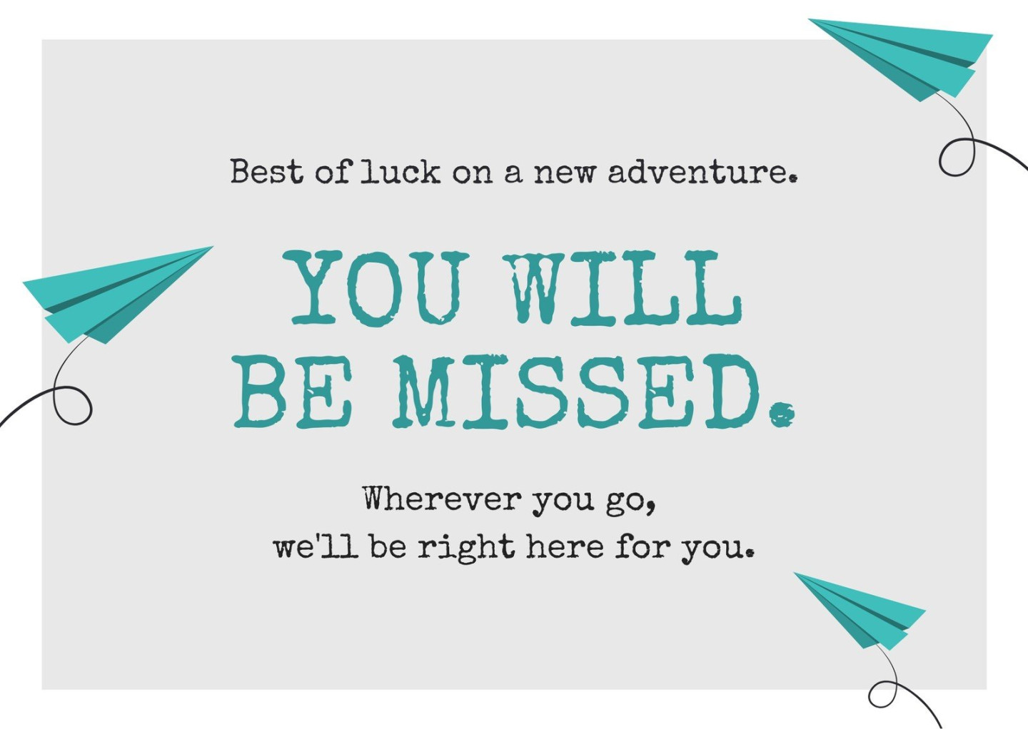 Free, printable farewell card templates to personalize online  Canva