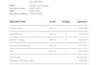 Individual Invoice Template