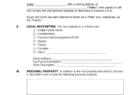 Free, Simple, Real Estate Purchase Agreement Template