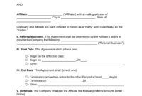 Free Referral Fee Agreement Template: A Comprehensive Guide