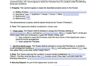 Free Tenant Lease Agreement Template