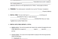 Fixed-Term Tenancy Agreement Template