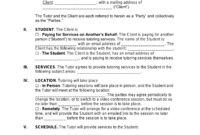 Tuition Agreement Template: A Comprehensive Guide