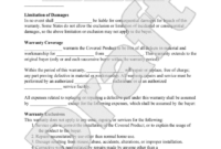 Product Warranty Agreement Template: A Comprehensive Guide