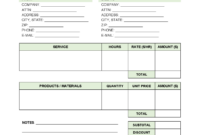 Gardening Service Invoice Template