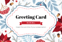 Formal Greeting Card Template PowerPoint Presentation