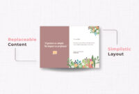 Elegant Half-Fold Greeting Card Template For Word