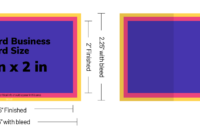 Optimal Business Card Template Dimensions For Photoshop