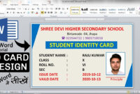 Identity Card Template For Microsoft Word