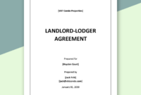 Shelter Lodger Agreement Template