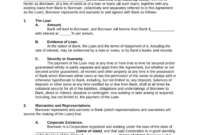 Line Of Credit Loan Agreement Template