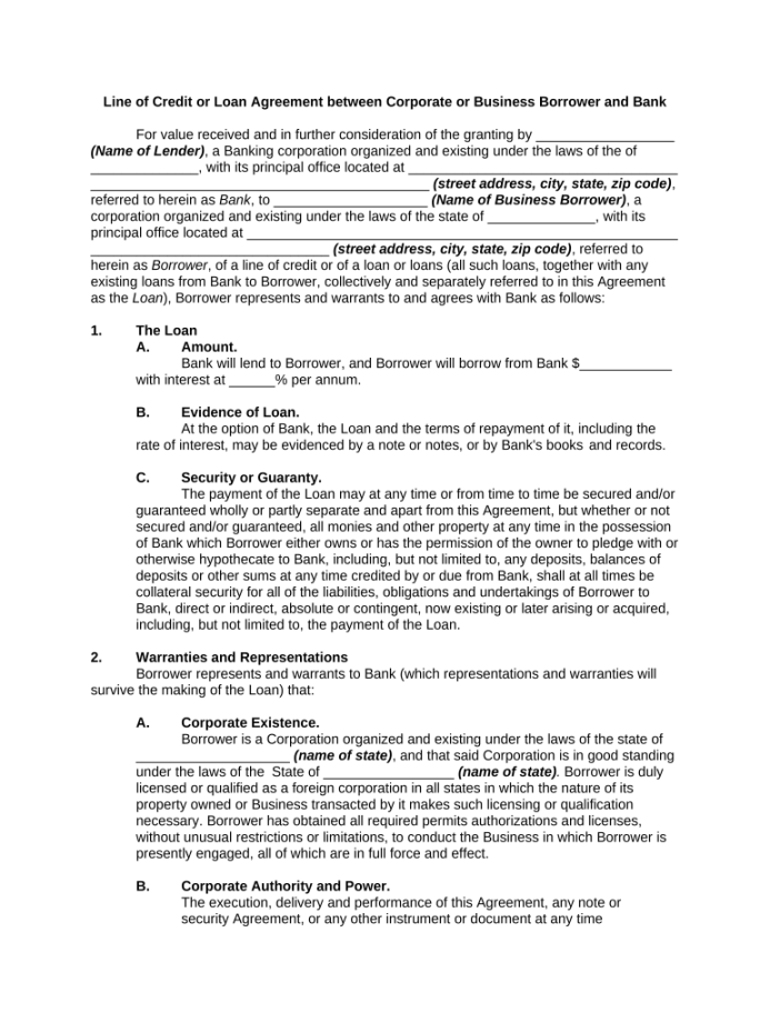 Line of Credit Agreement Template: Pre-built template  airSlate