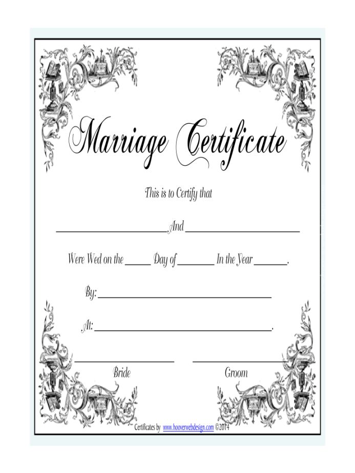 Marriage Certificate - Fill Online, Printable, Fillable, Blank