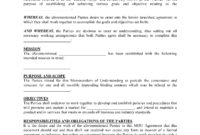 Mutual Understanding Agreement Template