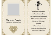 Elegance In Mourning: Free Memorial Card Templates