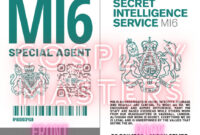 MI6 Identity Card Template: A Confidential Document