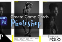 Professional Comp Card Template PSD For Modeling And Acting