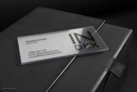 Transparent Business Card Template For Professional Presentation