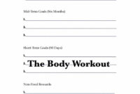 Weight Loss Agreement Template