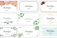 Elegant Table Number Cards Template For Formal Events